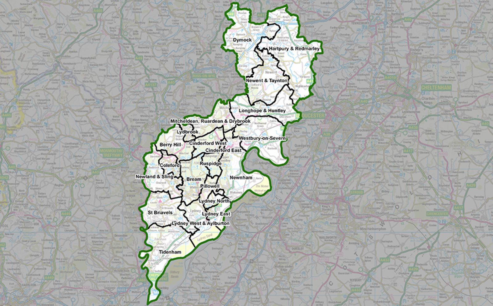  Map of forest of Dean