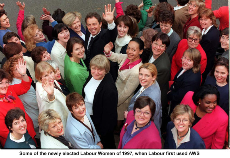 Tony Blair with his record number of Women MPs