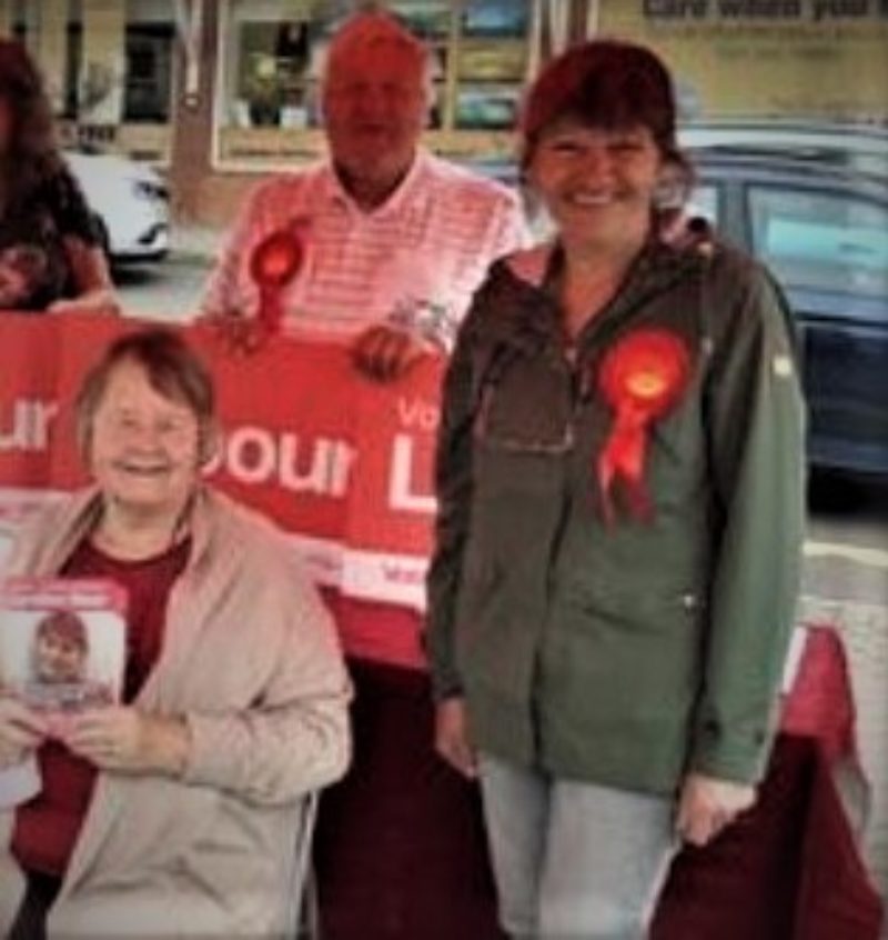 Labour stall for the  Lydney east byelection